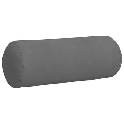 vidaXL Bolsterkissen 2 Stück Dunkelgrau Ø 25 x 70 cm Mikrofaserstoff