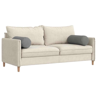 vidaXL Bolsterkissen 2 Stück Dunkelgrau Ø 25 x 70 cm Mikrofaserstoff