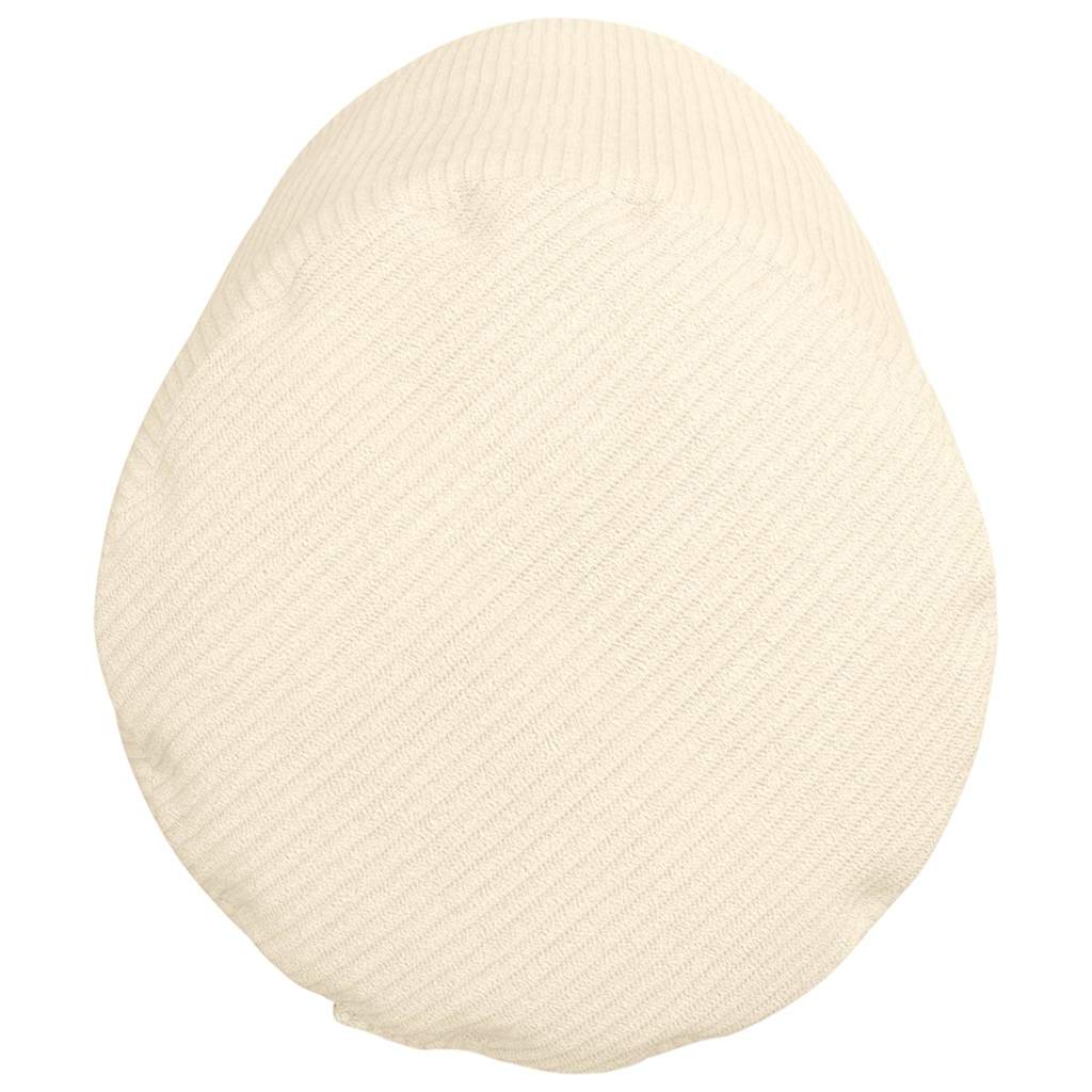 vidaXL Traversin 2 pcs Crème Ø 25 x 70 cm Velours côtelé