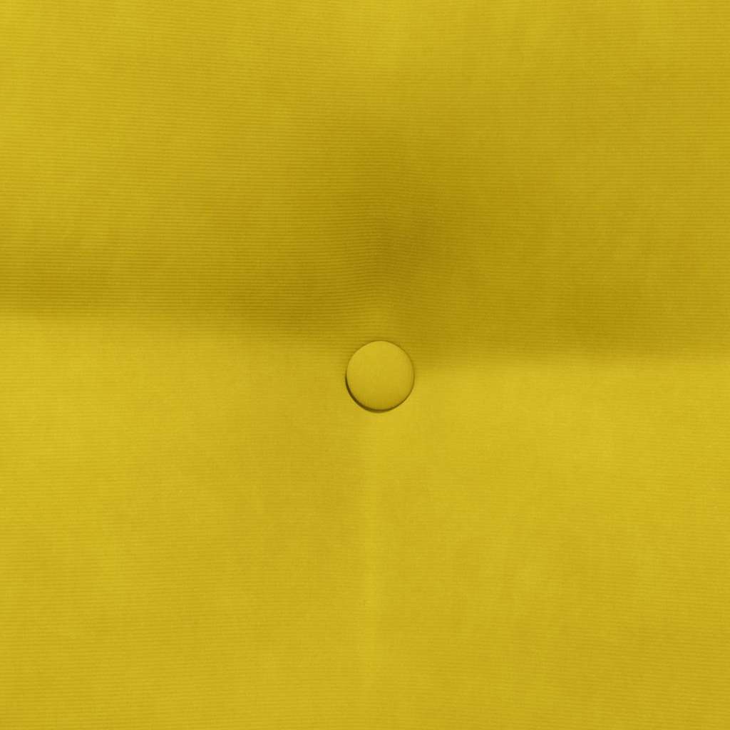 Rücken Kissen Gelb 45 x 24 x 50 cm Samt