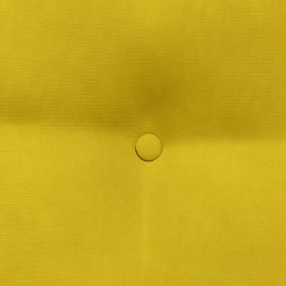 Rücken Kissen Gelb 45 x 24 x 50 cm Samt