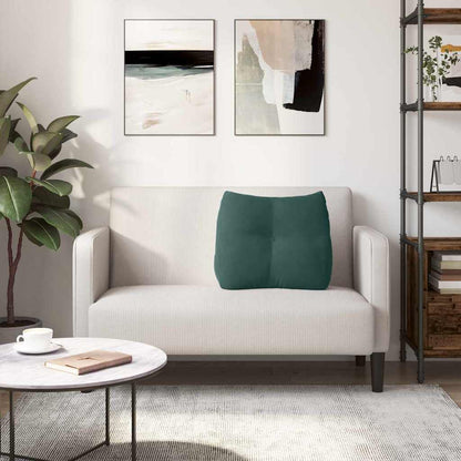 Rücken Kissen Dunkelgrün 60 x 24 x 50 cm Samt