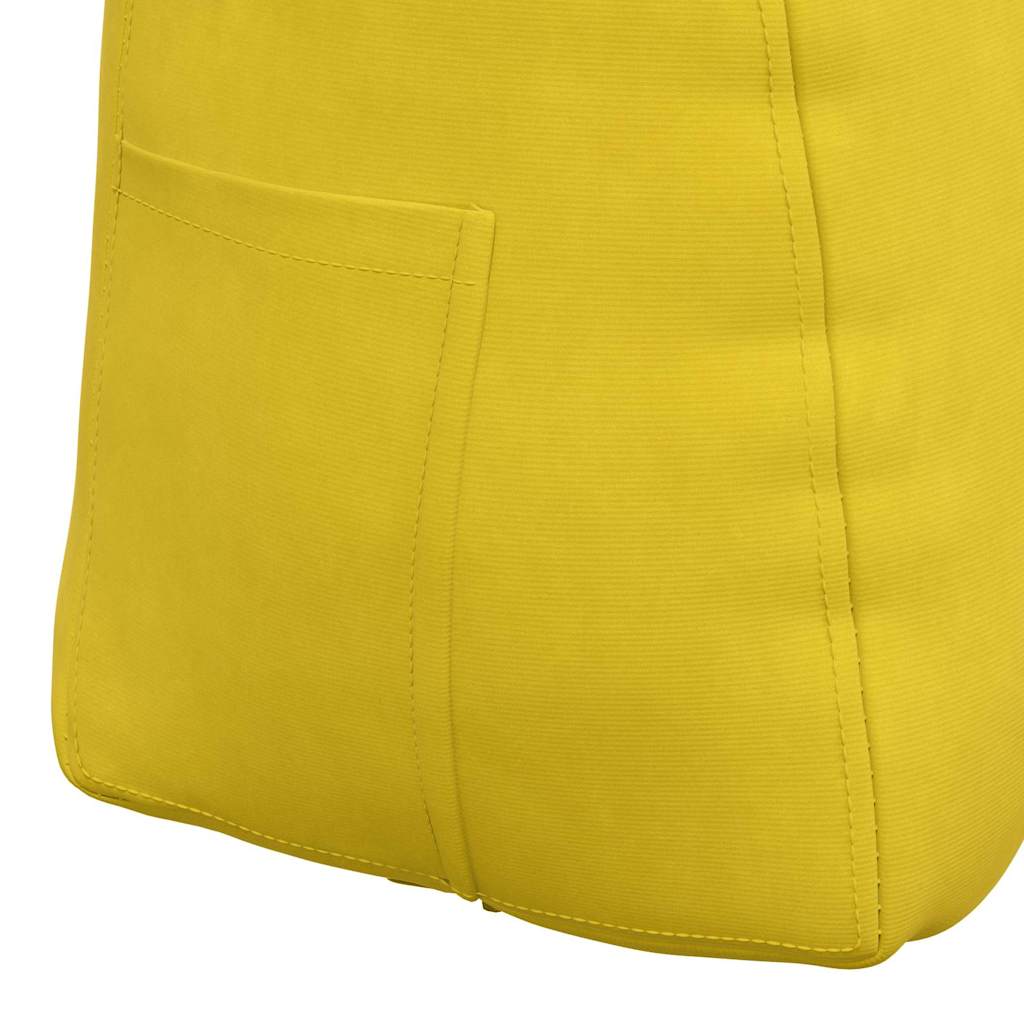 Rücken Kissen Gelb 60 x 24 x 50 cm Samt