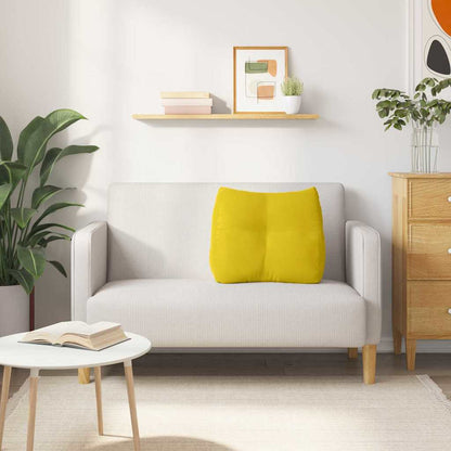 Rücken Kissen Gelb 60 x 24 x 50 cm Samt