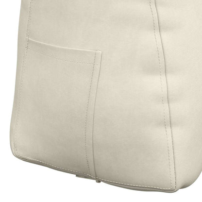Rückenkissen Creme 60 x 24 x 50 cm Samt