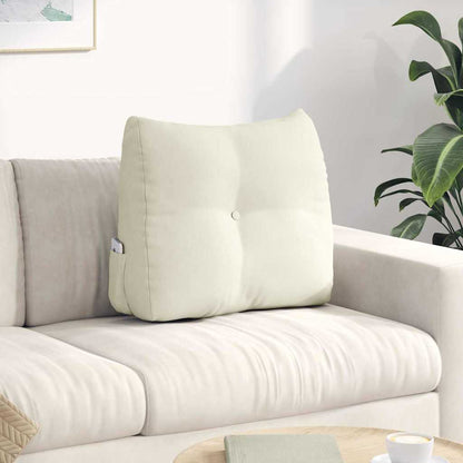 Rückenkissen Creme 60 x 24 x 50 cm Samt