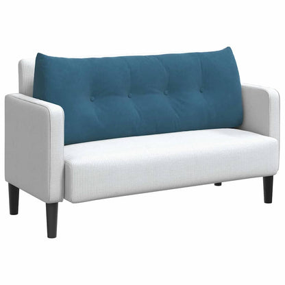 Rückenkissen Blau 120 x 24 x 50 cm Samt