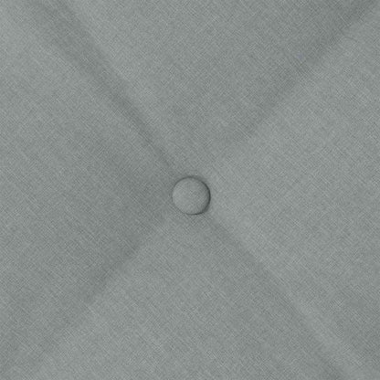 Rückenkissen Hellgrau 50 x 19 x 45 cm Stoff