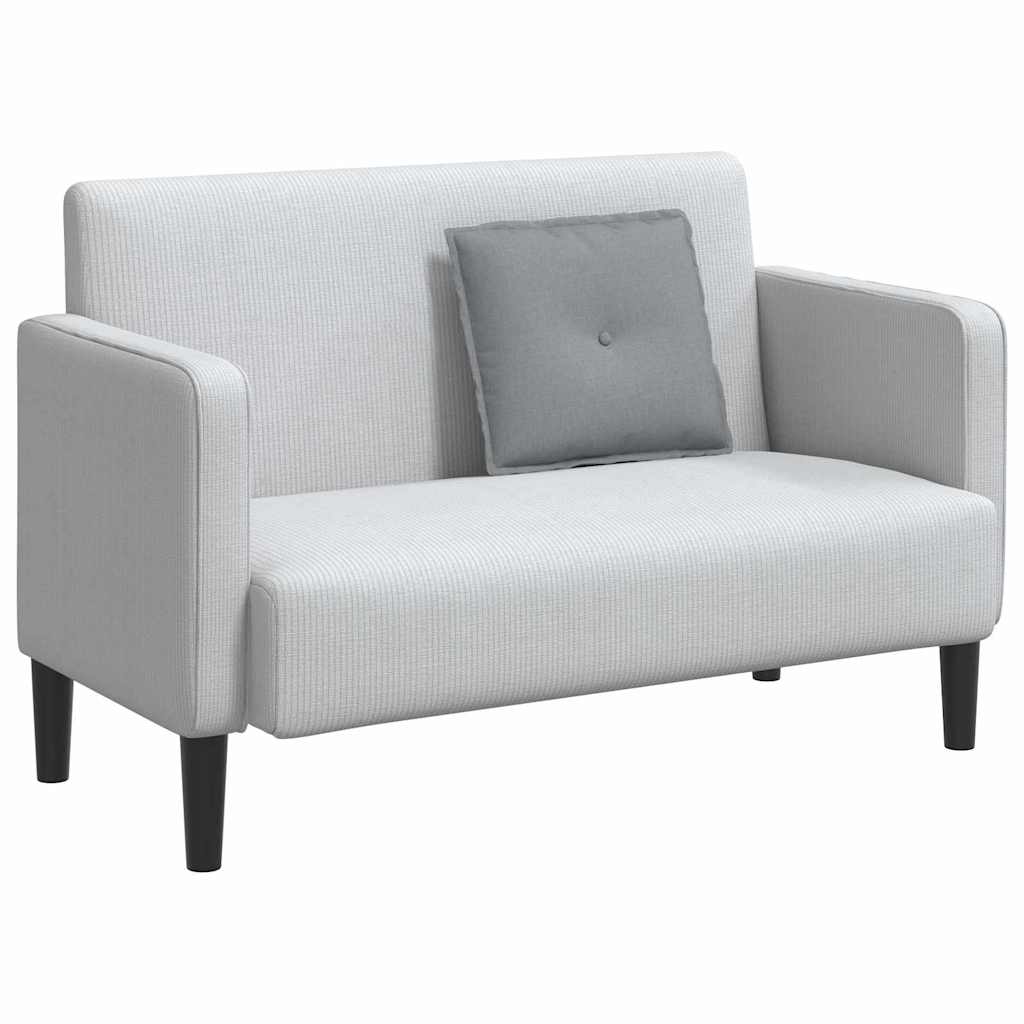 Rückenkissen Hellgrau 50 x 19 x 45 cm Stoff