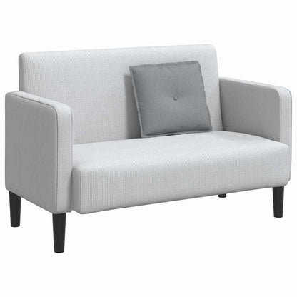 Rückenkissen Hellgrau 50 x 19 x 45 cm Stoff