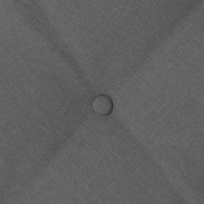 Rückenkissen Dunkelgrau 50 x 19 x 45 cm Stoff