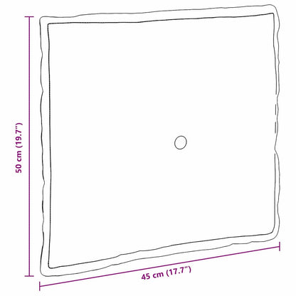 Rückenkissen Dunkelgrau 50 x 19 x 45 cm Stoff
