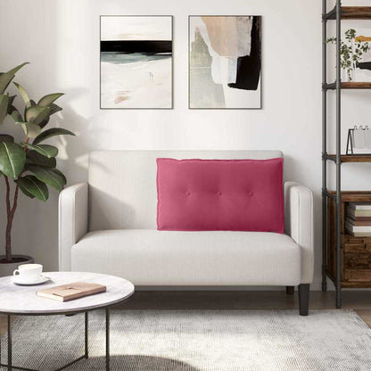 Rückenkissen Weinrot 80 x 50 cm Cordstoff