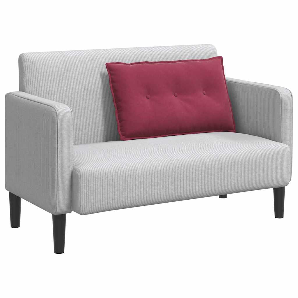 Rückenkissen Weinrot 80 x 50 cm Cordstoff