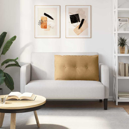 Rückenkissen Braun 80 x 50 cm Cordstoff