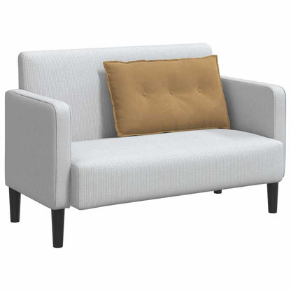 Rückenkissen Braun 80 x 50 cm Cordstoff