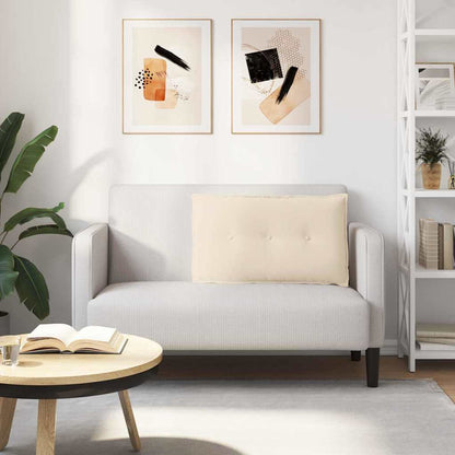 Rückenkissen Beige 80 x 50 cm Mikrofaserstoff