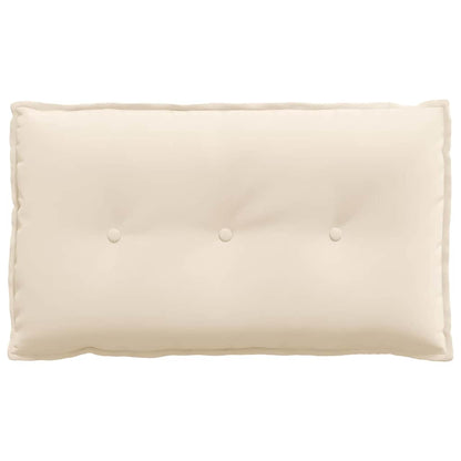 Rückenkissen Beige 80 x 50 cm Mikrofaserstoff