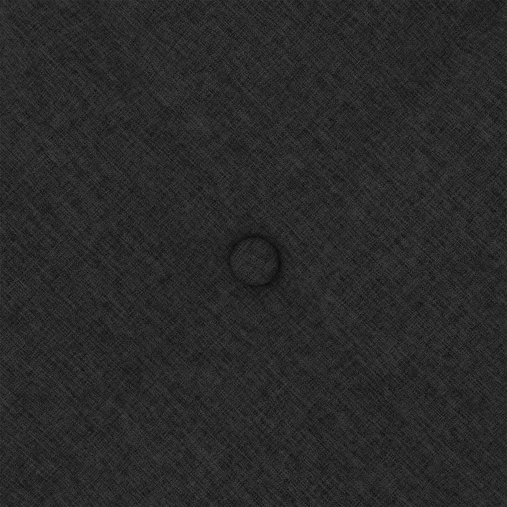 Rückenkissen Schwarz 120 x 19 x 50 cm Stoff