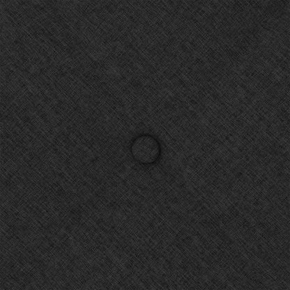 Rückenkissen Schwarz 120 x 19 x 50 cm Stoff