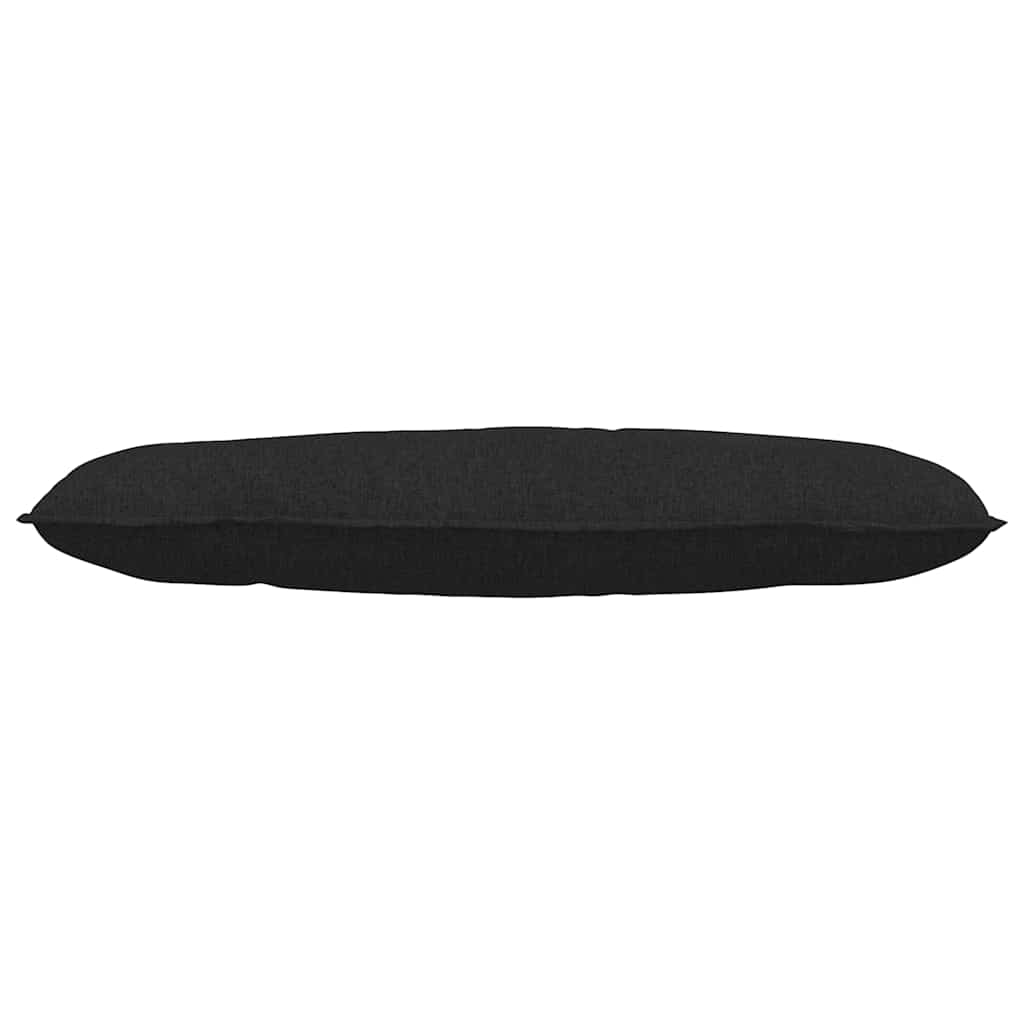 Rückenkissen Schwarz 120 x 19 x 50 cm Stoff