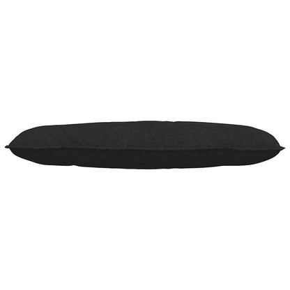 Rückenkissen Schwarz 120 x 19 x 50 cm Stoff