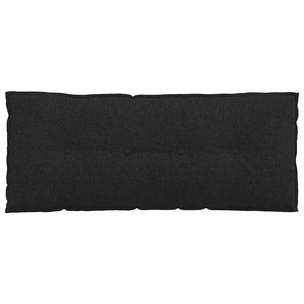 Rückenkissen Schwarz 120 x 19 x 50 cm Stoff