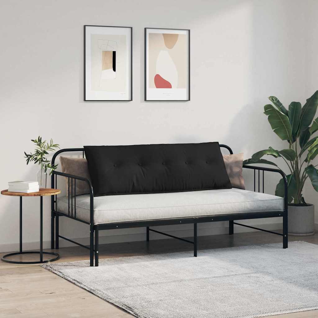 Rückenkissen Schwarz 140 x 50 cm Mikrofaserstoff