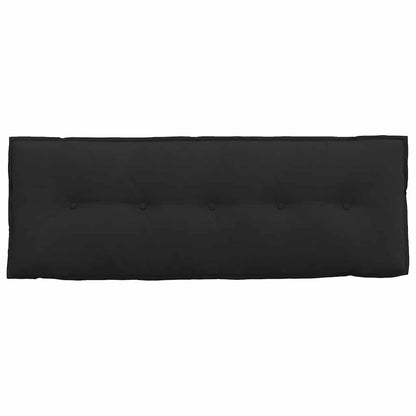 Rückenkissen Schwarz 140 x 50 cm Mikrofaserstoff