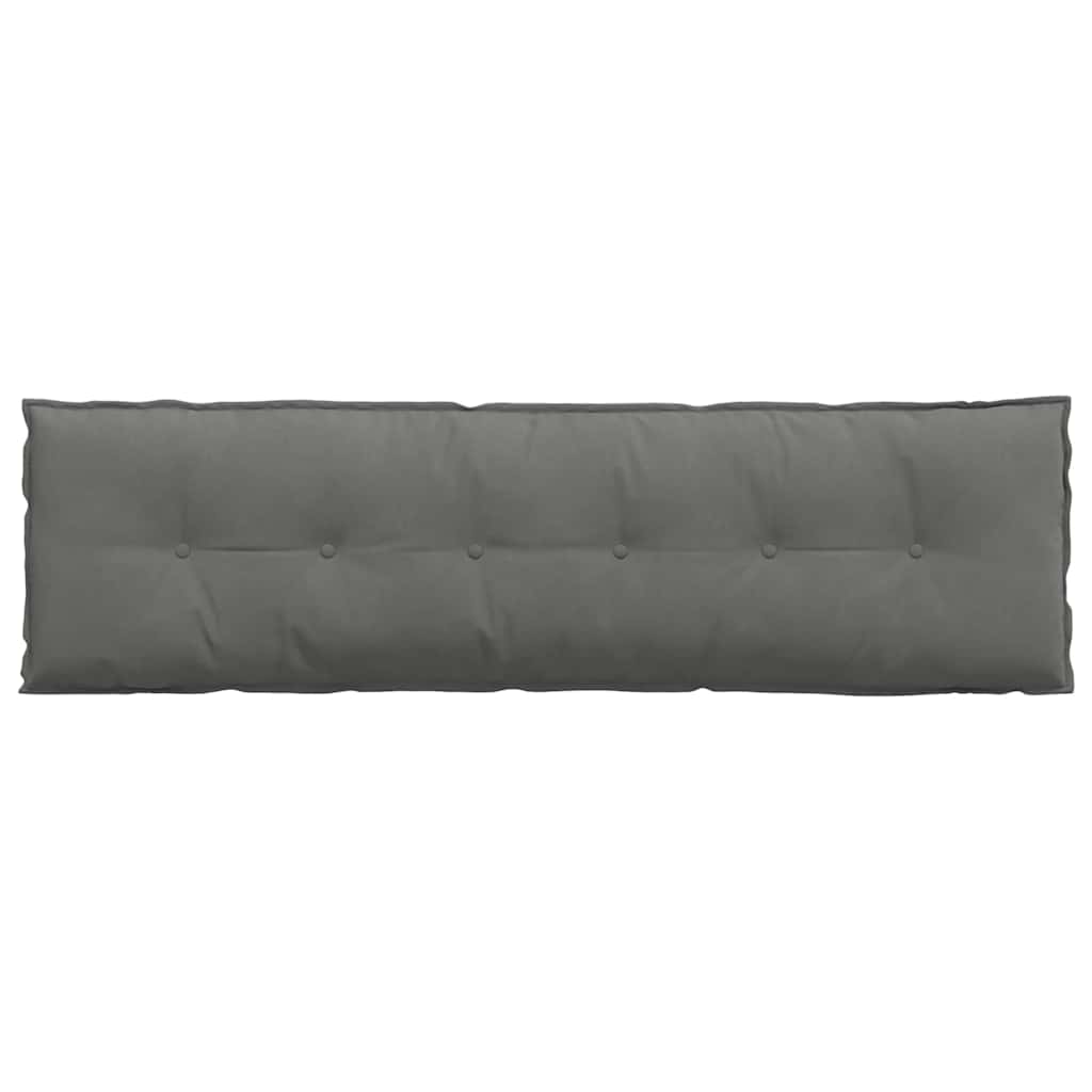 Rückenkissen Dunkelgrau 180 x 50 cm Mikrofaserstoff