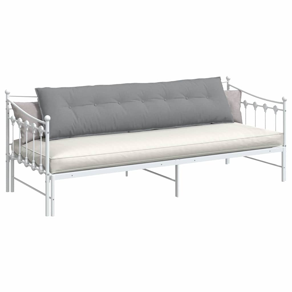 Rückenkissen Hellgrau 200 x 19 x 50 cm Stoff