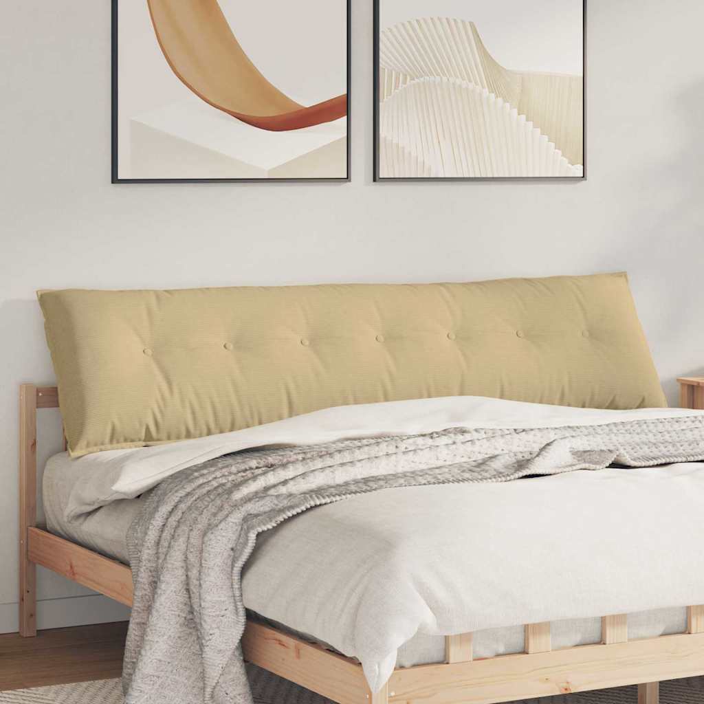 Rückenkissen Grau-Grün 200 x 50 cm Cordstoff