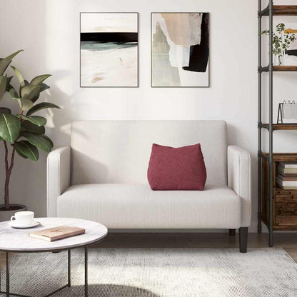 Rückenkissen Weinrot 45 x 20 x 35 cm Stoff