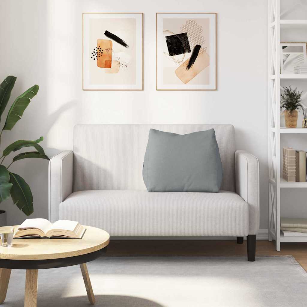 Rückenkissen Hellgrau 60 x 20 x 50 cm Stoff