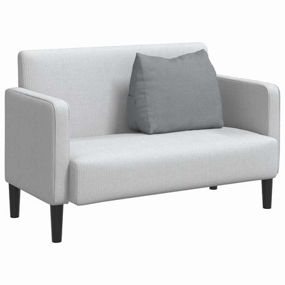 Rückenkissen Hellgrau 60 x 20 x 50 cm Stoff