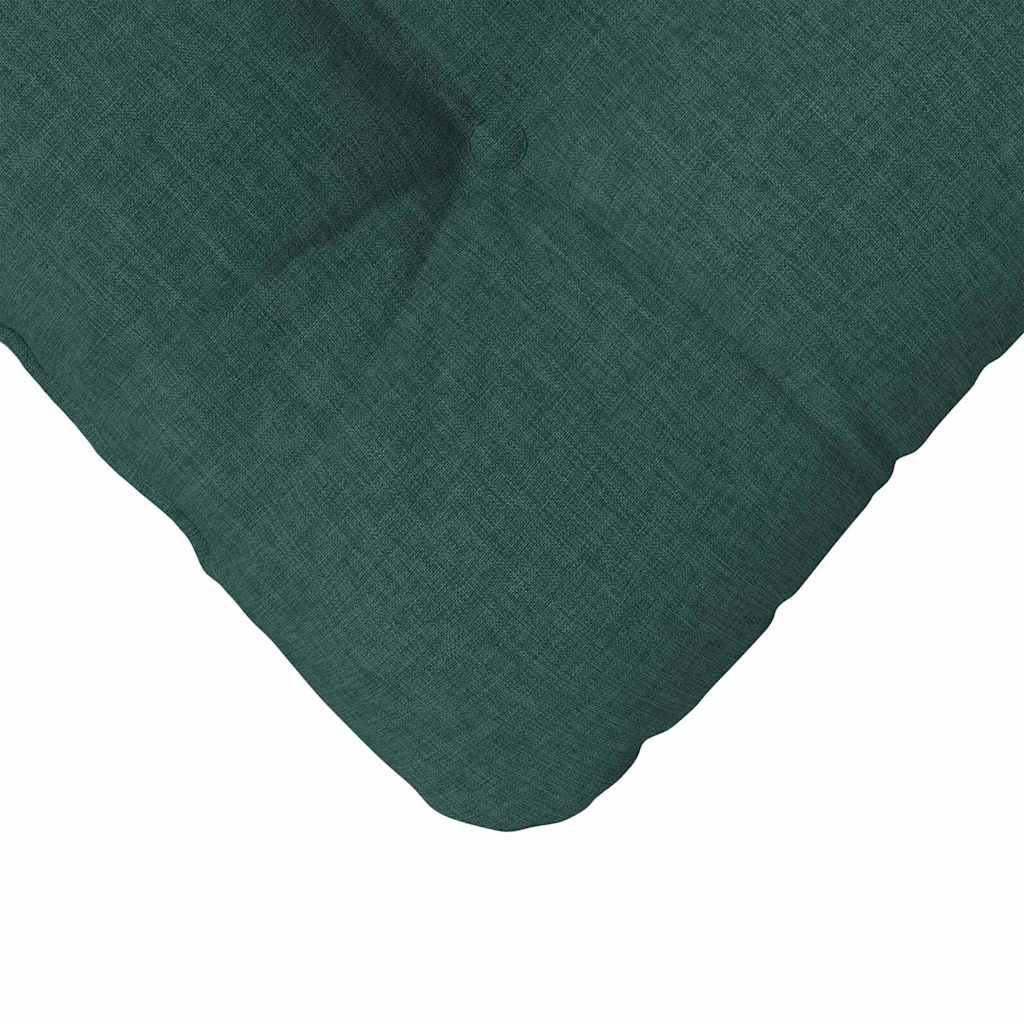 vidaXL Sitzkissen 4 pcs Dunkelgrün 40 x 40 x 12 cm Stoff