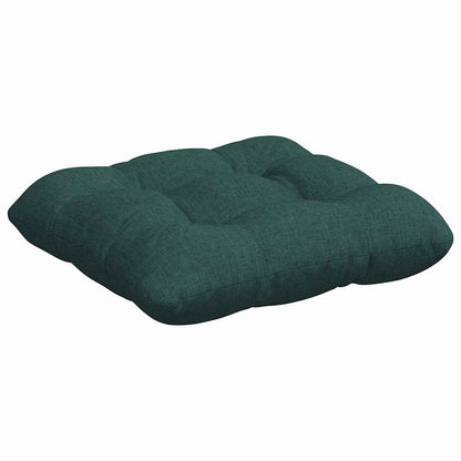 vidaXL Sitzkissen 4 pcs Dunkelgrün 40 x 40 x 12 cm Stoff