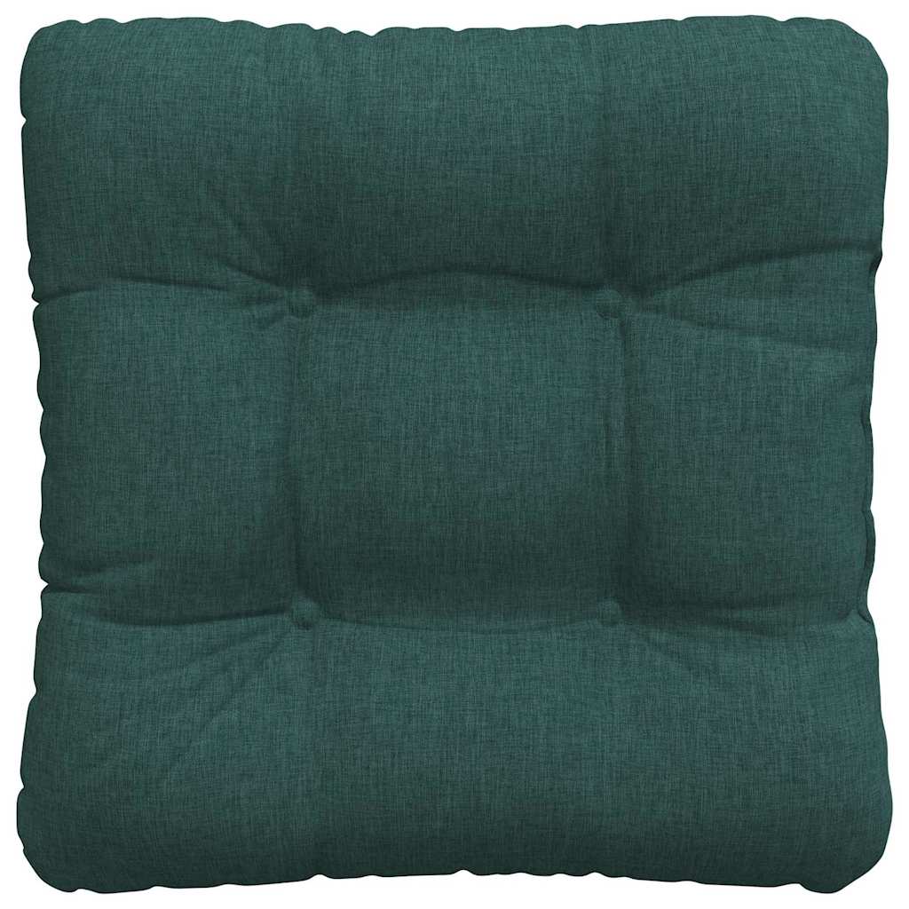 vidaXL Sitzkissen 4 pcs Dunkelgrün 40 x 40 x 12 cm Stoff