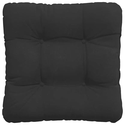 vidaXL Coussins de chaise 4 pcs Noir 40 x 40 cm Tissu microfibre