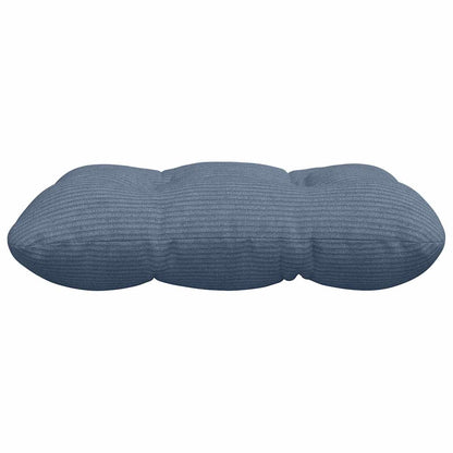 vidaXL Coussins de chaise 4 pcs Bleu 40 x 40 cm Velours côtelé