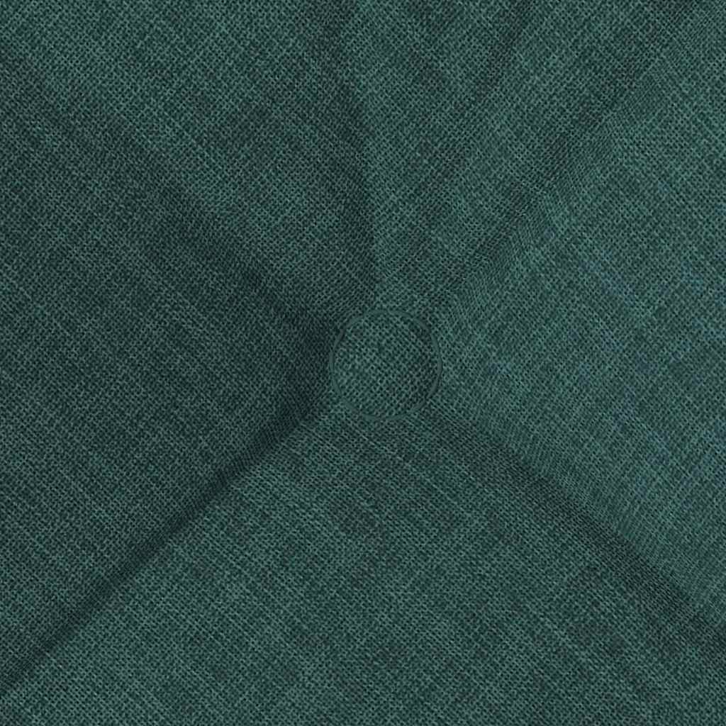vidaXL Coussins de chaise 4 pcs Vert foncé 45 x 45 x 12 cm Tissu