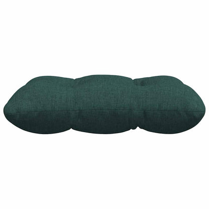 vidaXL Coussins de chaise 4 pcs Vert foncé 45 x 45 x 12 cm Tissu