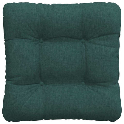 vidaXL Coussins de chaise 4 pcs Vert foncé 45 x 45 x 12 cm Tissu