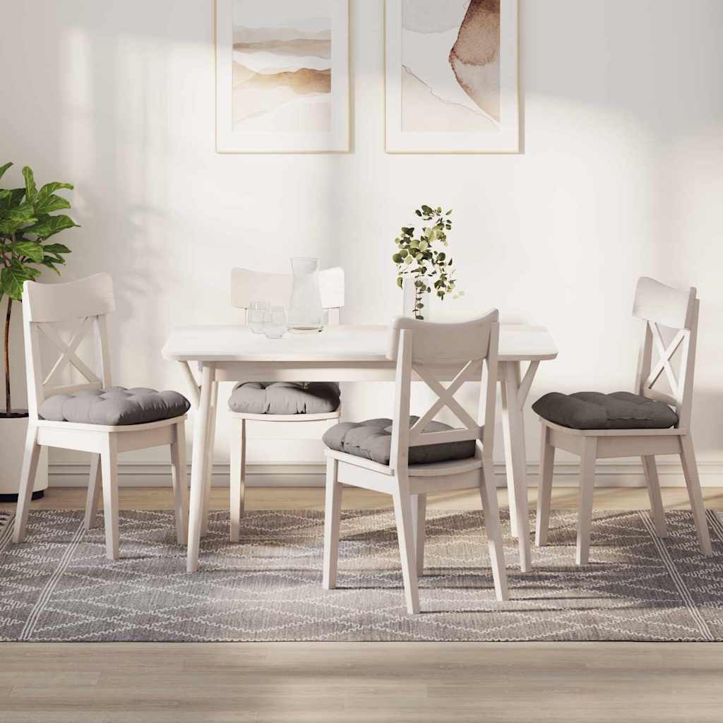 Sitzkissen 4 pcs Taupe 45 x 45 x 12 cm Stoff