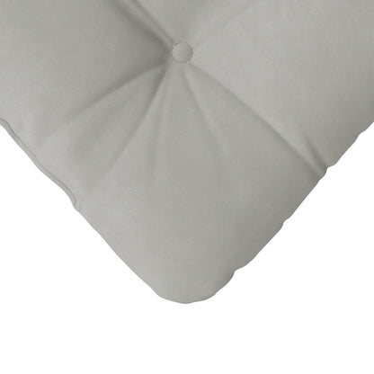 vidaXL Coussins de chaise 4 pcs Gris clair 45 x 45 cm Tissu microfibre