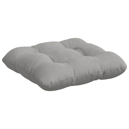 vidaXL Coussins de chaise 4 pcs Gris clair 45 x 45 cm Tissu microfibre