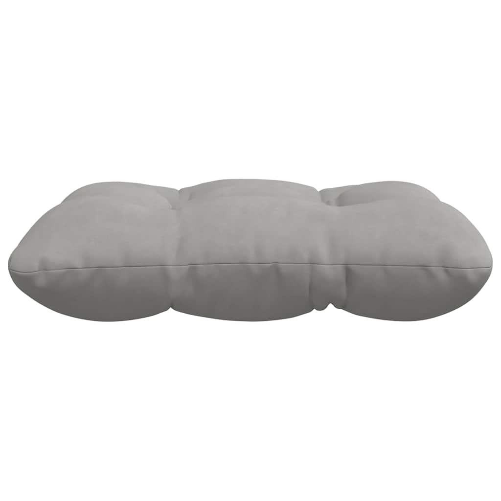 vidaXL Coussins de chaise 4 pcs Gris clair 45 x 45 cm Tissu microfibre