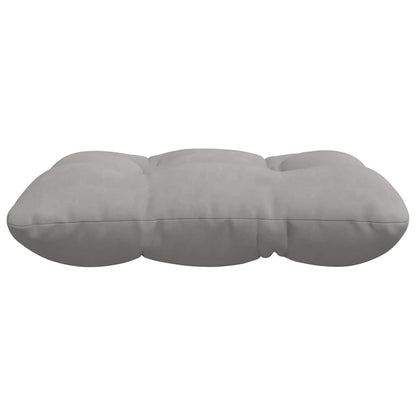vidaXL Coussins de chaise 4 pcs Gris clair 45 x 45 cm Tissu microfibre