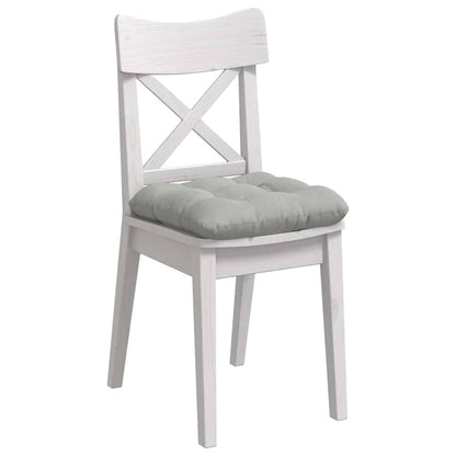 vidaXL Coussins de chaise 4 pcs Gris clair 45 x 45 cm Tissu microfibre