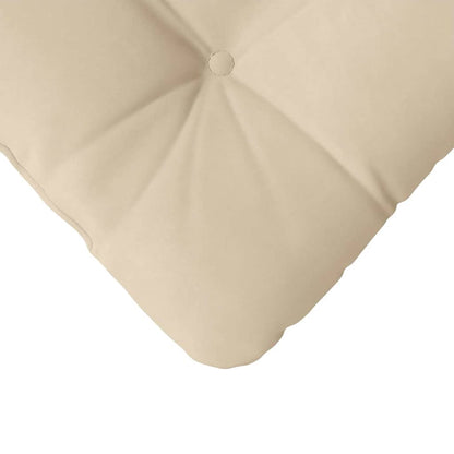 vidaXL Coussins de chaise 4 pcs Crème 45 x 45 cm Tissu microfibre